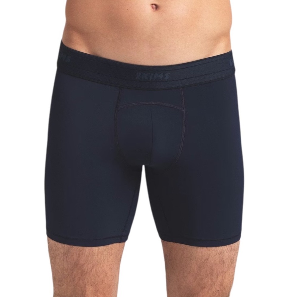 Skims Men 5” Flex Boxer Briefs Navy Blue Size Medium